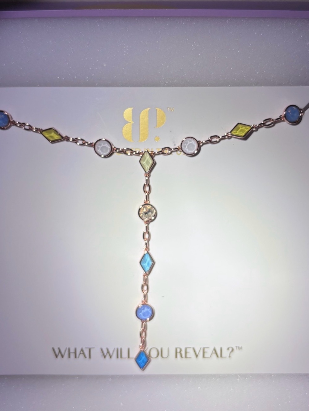 Jewel Candy “Chasing Horizons” Capri Citrus Rose Gold Necklace